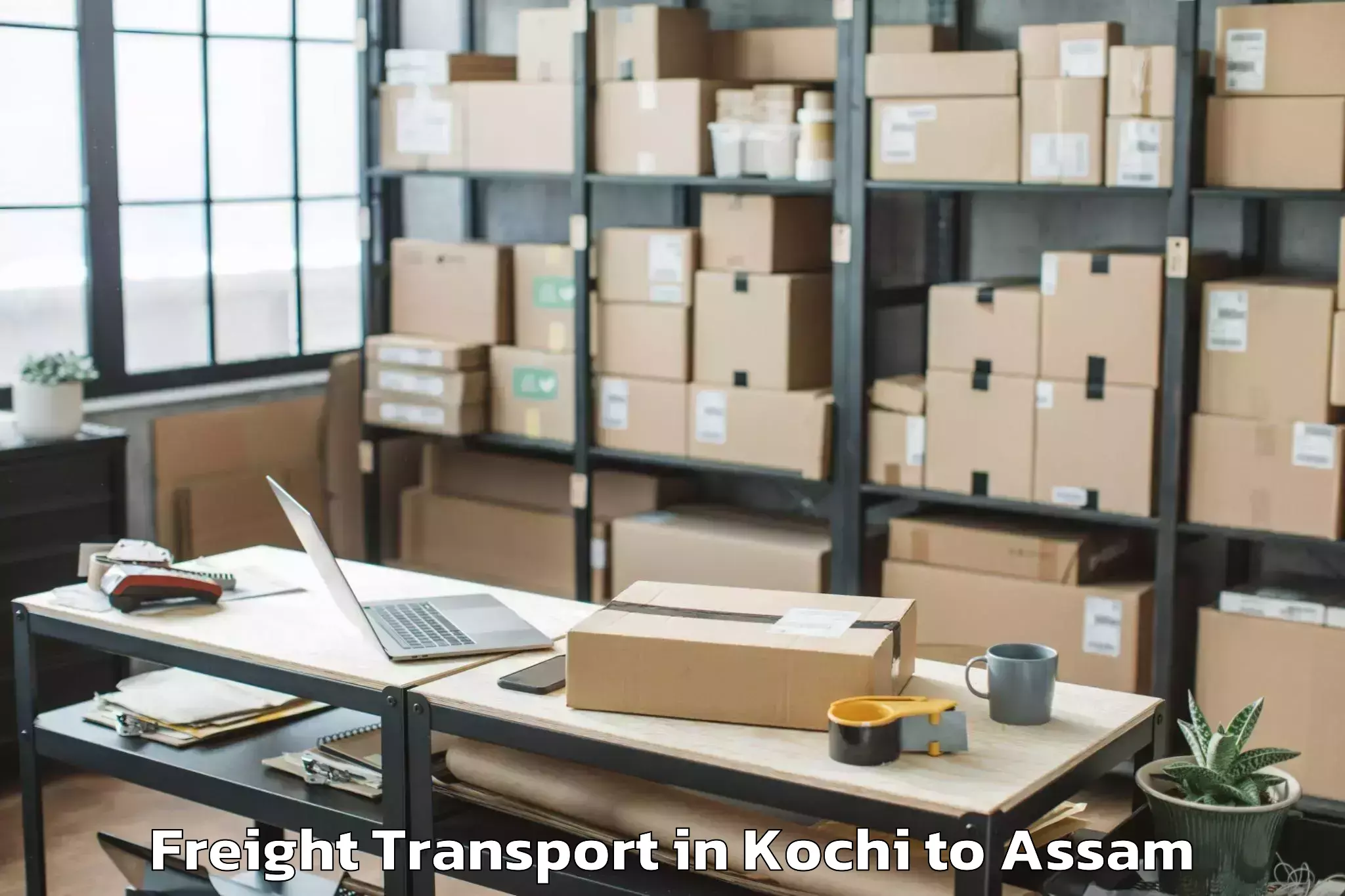 Top Kochi to Bokajan Freight Transport Available